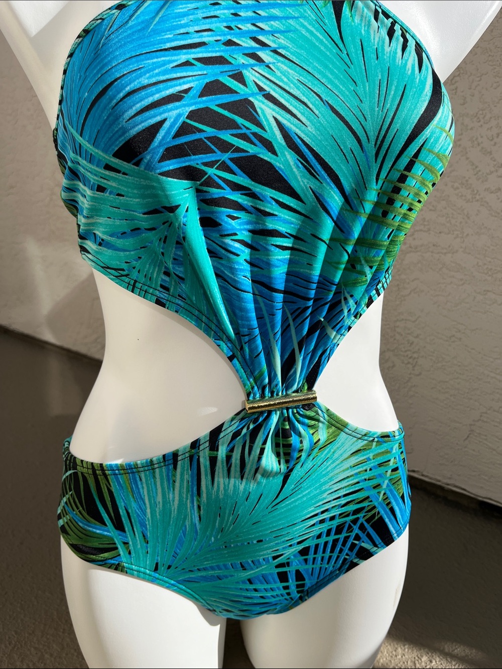 Tropical Palm Print Monokini - Picture 4 of 7